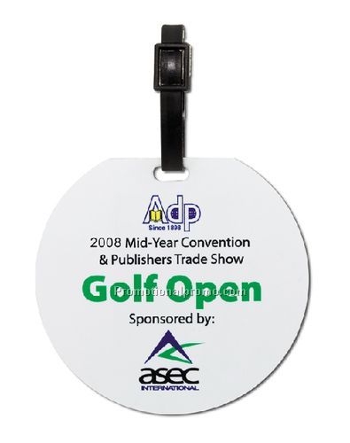 Jumbo Round Write-On Surface Luggage Tag