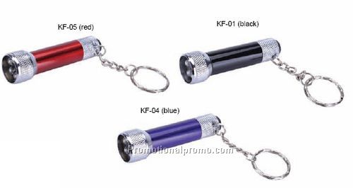 Keychain LED Flashlight - Black