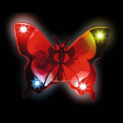 LED Light-Up Magnet - Black Butterfly