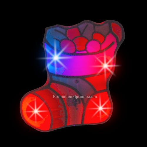 LED Light-Up Magnet - Christmas Stocking