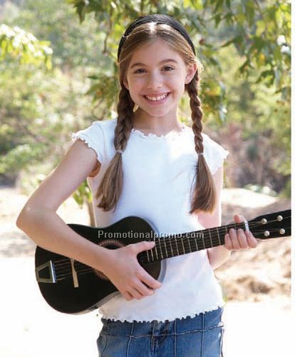 Lettuce Edge Scoop Neck Cap Sleeve