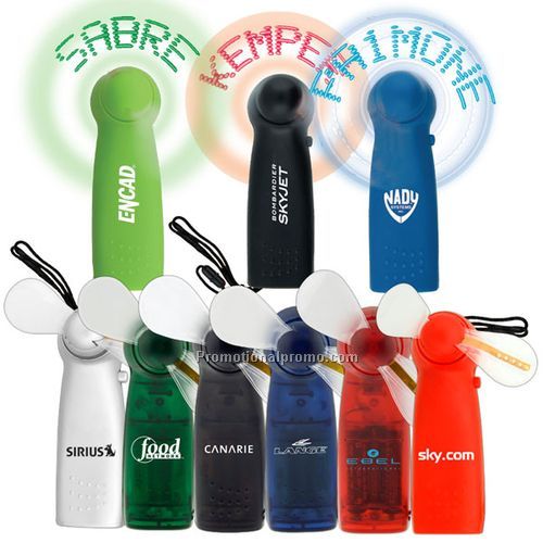 Light Up Name Mini Fan