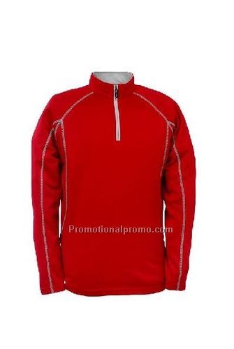 MEN'S DRYWICK 2-TONE ZIP - Red