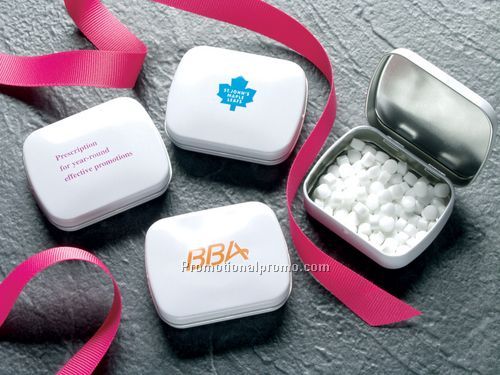 MINI HINGED TIN WITH POWER MINTS