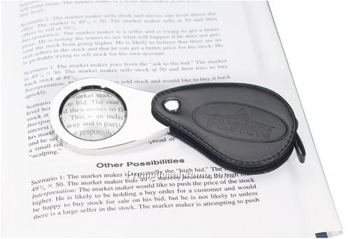 Magnifier In Leather Holder