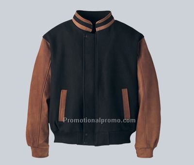 Melton and Nubuck Leather Jacket