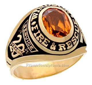 Men's Stock Shank Fire Fighter ring