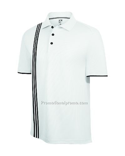 Men37491 Climacool Vertical 3-Stripe Polo - White