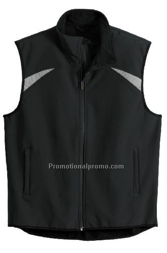Men37491 Soft Shell Vest with Reflective Inserts