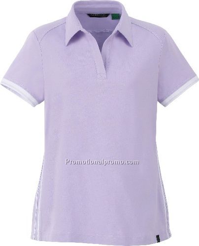 NEW LADIES37408ORGANIC COTTON/SPANDEX JERSEY POLO