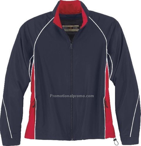 NEW LADIES37408WOVEN TWILL ATHLETIC JACKET