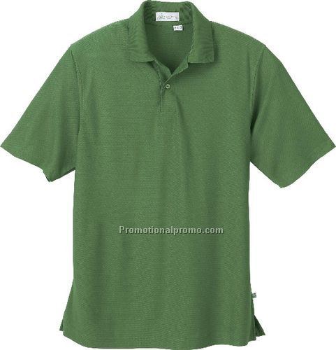 NEW MEN'S BAMBOO RECYCLED POLYESTER JACQUARD POLO