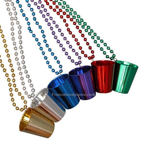 Necklace 33" - Shot Glass Beads