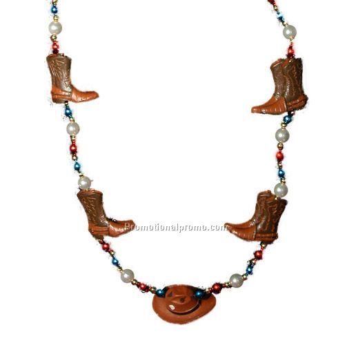 Necklace 42" - Western Boots