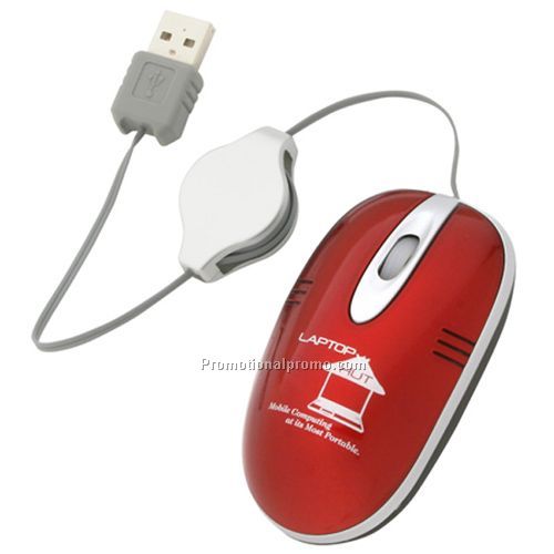 OPITCAL MICRO MOUSE WITH RETRACTABLE CORD