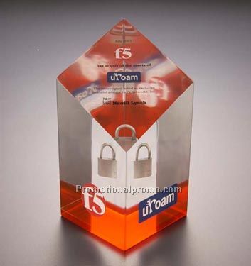 Obelisk w/ Slanted Top & Colored Bottom