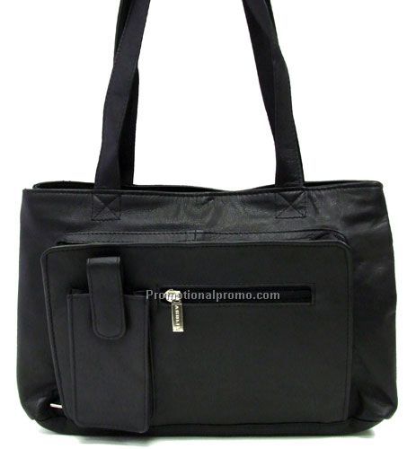 Organizer Bag / Cell / 2 Straps / Stone Wash Cowhide / Black