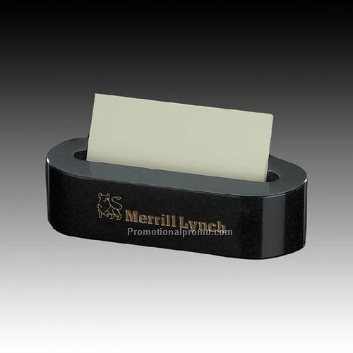 Oval Business Card Holder/Black