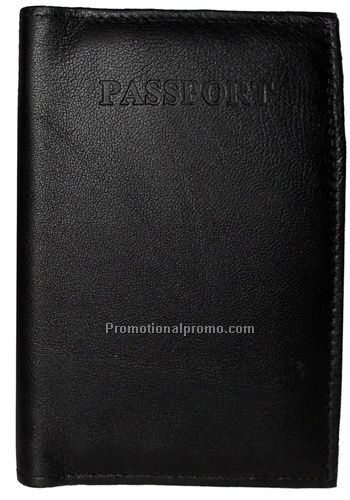 Passport Bi-Fold Cover / Lambskin Napa / Black