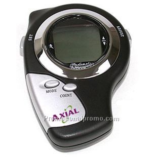 Pedometer and stopwatch