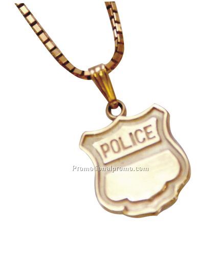 Police Stock Badge Pendant