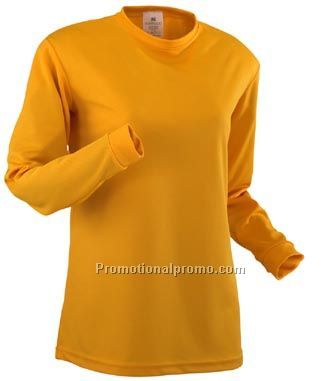 Quick Dry Mesh Ladies Long Sleeve T- shirt
