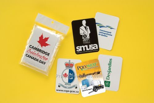 RAIN PONCHO WITH PRINTED INSERT