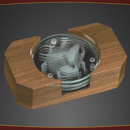 Round Coaster Set - Large Tray