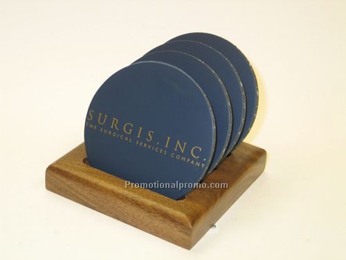 S/U WALNUT RUBBERBACK ROUND