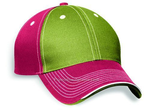 Semi-Low Fit, A1 Cap, Chino Twill, Contrasting Front Crown Panels & Under Peak, Contrasting Piping