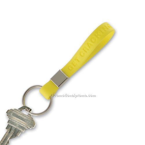 Silicone Key Tag Debossed