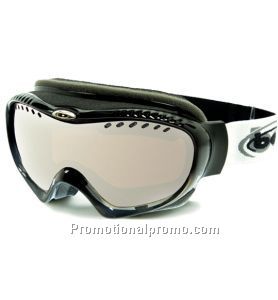 Ski Goggle, Simmer - Shiny Black Frame with Vermillon Gun Lens