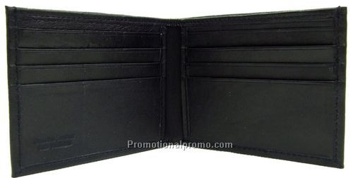Slim Men's Wallet / 8 Credit Card Pock. / Lambskin Napa / Black * value priced *
