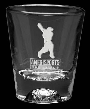 Sport Bottom Shot Glass - 1.5 oz. Baseball