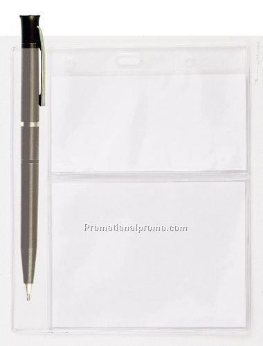 Standard size badge holders with 3 pockets