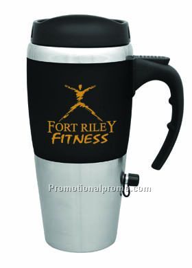 Steel City Dual Connect USB Heater Mug-18 oz.Black