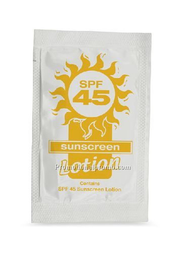 Stock Imprint SPF 45 Lotion Packettes