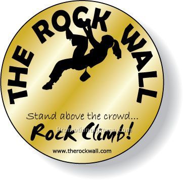 Stock Shape Brite Gold Foil Paper Roll Labels - Round