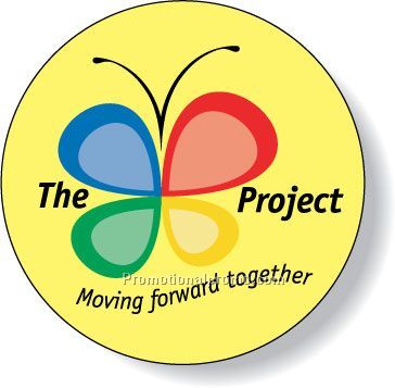 Stock Shape Fluorescent Chartreuse Roll Labels - Round