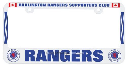 Style 400 - White License Plate Frame