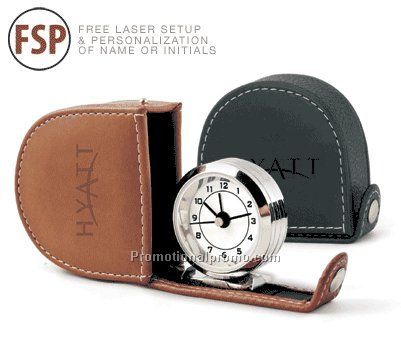 Tuscany Travel Clock BLACK