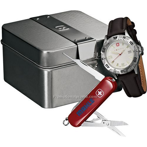 Wenger Swiss Mil Brigade Watch Gift Set