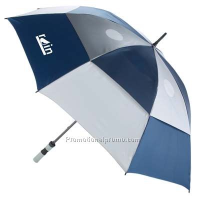 Windproof 2-Tone Umbrella - Blue/Unprinted