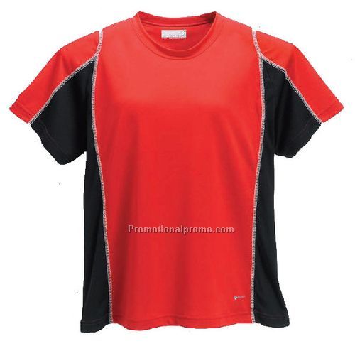 Women's Tenor Crew Pique with Colour Block Inset