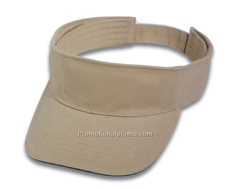 brushed cotton twill visor / sandwich peak