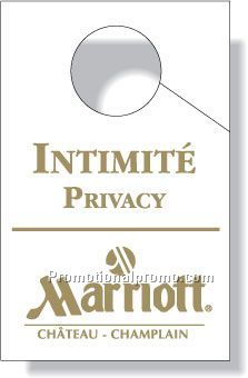 .015 White Vinyl Door Hangers