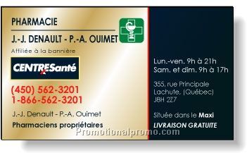 .020 Gold Gloss Magnetic Business Cards / square corners