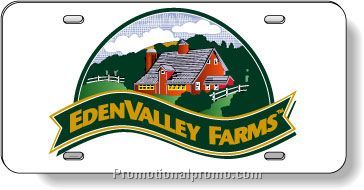 .050 White High-density Polyethylene Licence Plates / unbreakable quality