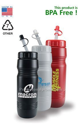 24 oz. Recycled Bottle - Straw/Tip Lid