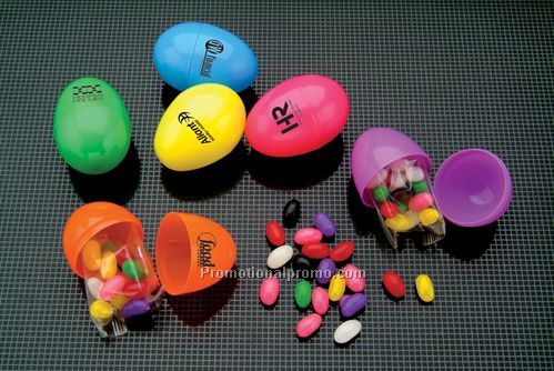 ASSORTED NEON EGGS WITH JELLY BEANS